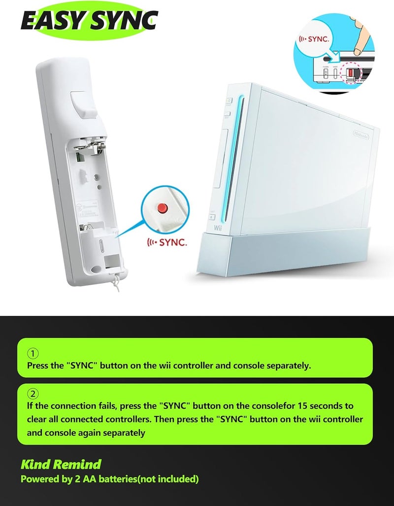 WDZP جهاز تحكم عن بعد (أبيض*1) مع Motion Plus لجهاز Wii/WII U، جهاز تحكم 2 في 1 مع جهاز نونشوك لجهاز Wii/WII U [نينتندو وي يو] - Image 4